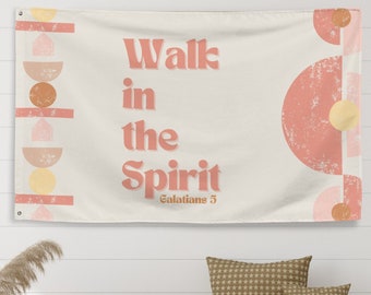College Apartment Scripture Tapestry Decor for Living Room Bible Verse Banner Christian Boy Graduation Gift for Teen Girl Room Wall Art