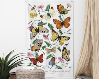 Psalm Christian Scripture Sign for Playroom Bible Verse Tapestry for Girls Room Scripture Flag Banner for Homeschool Wall