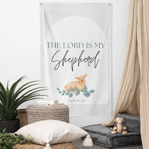 Tapeçaria de berçário, Tapeçaria com versículos bíblicos para quarto de bebê, Arte de parede com escrituras para berçário, Placa com versículos bíblicos para berçário, Presente de batismo, Presente religioso para bebê