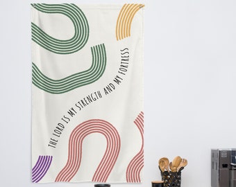 Christian Tapestry, Bible Verse Tapestry, Scripture Tapestry, Christian Banner, Bible Verse Banner, Scripture Banner