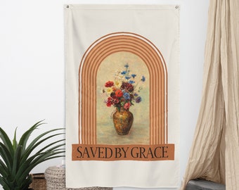 College Apartment Scripture Tapestry Decor for Living Room Bible Verse Banner Christian Boy Graduation Gift for Teen Girl Room Wall Art