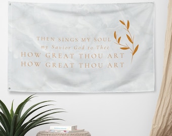 Bible Verse Home Decor, Scripture Wall Art, Christian Tapestry Wall Decor, Bible Verse Banner, Living Room Wall Hanging, Faith Tapestry