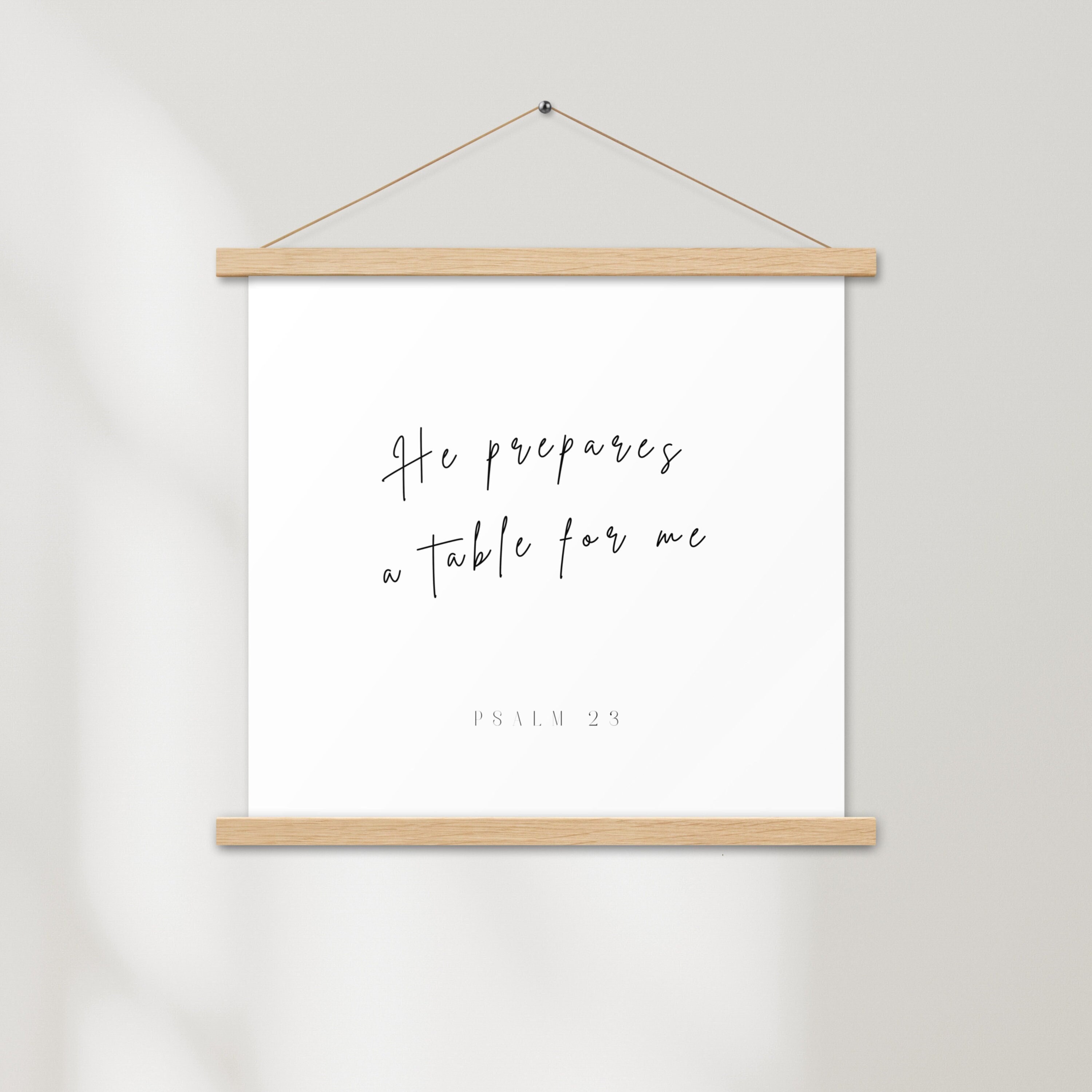 Psalm 23 Bible Verse Hanging Sign, Religious Home Decor, Scripture ...