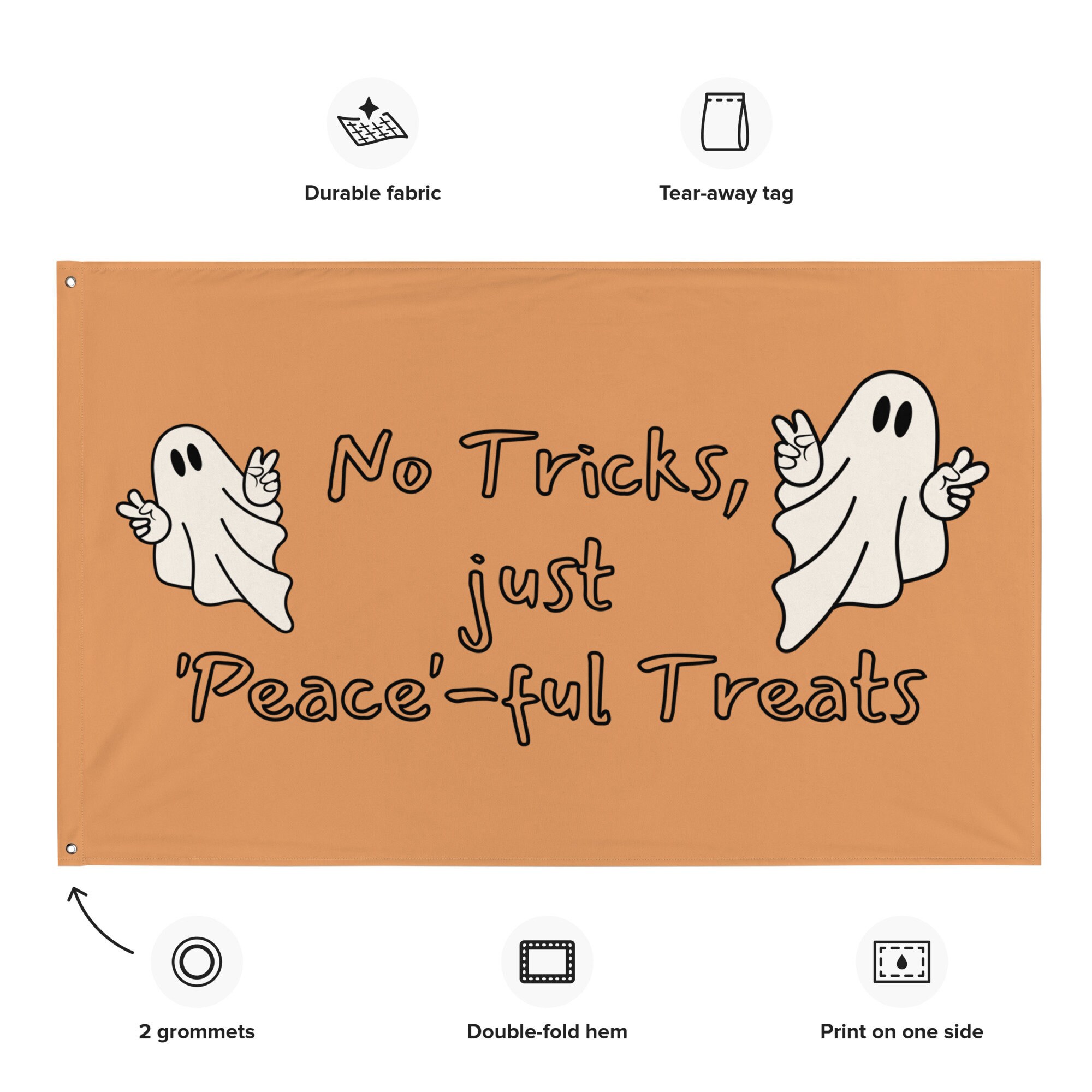 Christian Happy Halloween Trunk or Treat Backdrop Banner Sign Car SUV