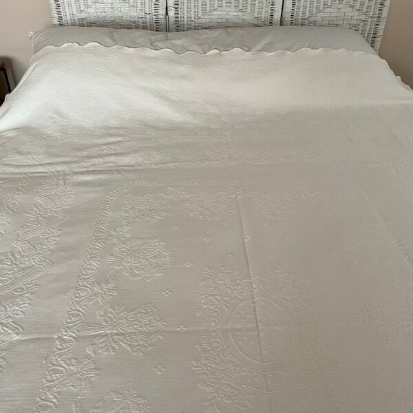 White Bedspread Etsy
