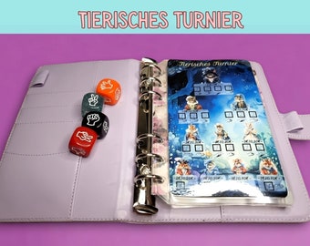 Würfelspiel Tierisches Turnier | Sparspiel für Budget Binder