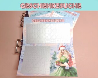 Geschenkesuche Rubbel Challenge | A6 Umschlaggröße | Printversion