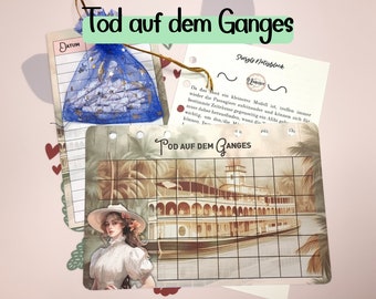 Rubbelchallenge "Tod auf dem Ganges" | passend A6 Budgetplaner | Printversion