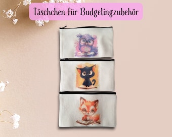 Tasche für Budgetingzubehör - Süßes Tierdesign für die Umschlagmethode