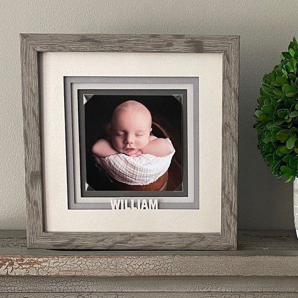 Baby Picture Frame With Personalization Etsy