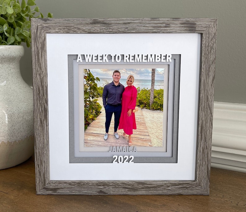 Vacation Frame, Vacation Memories, Travel Photo Frame, Travel Picture Frame, Vacation Photo Frame, Gift Frame A