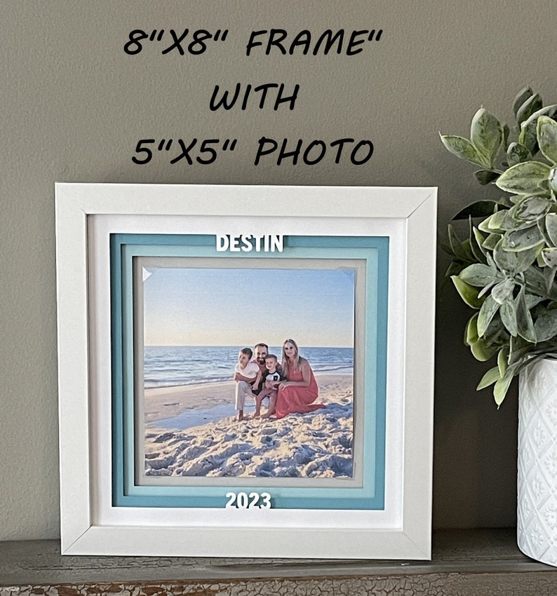 Vacation Frame, Vacation Memories, Travel Photo Frame, Travel Picture Frame, Vacation Photo Frame, Gift Frame J