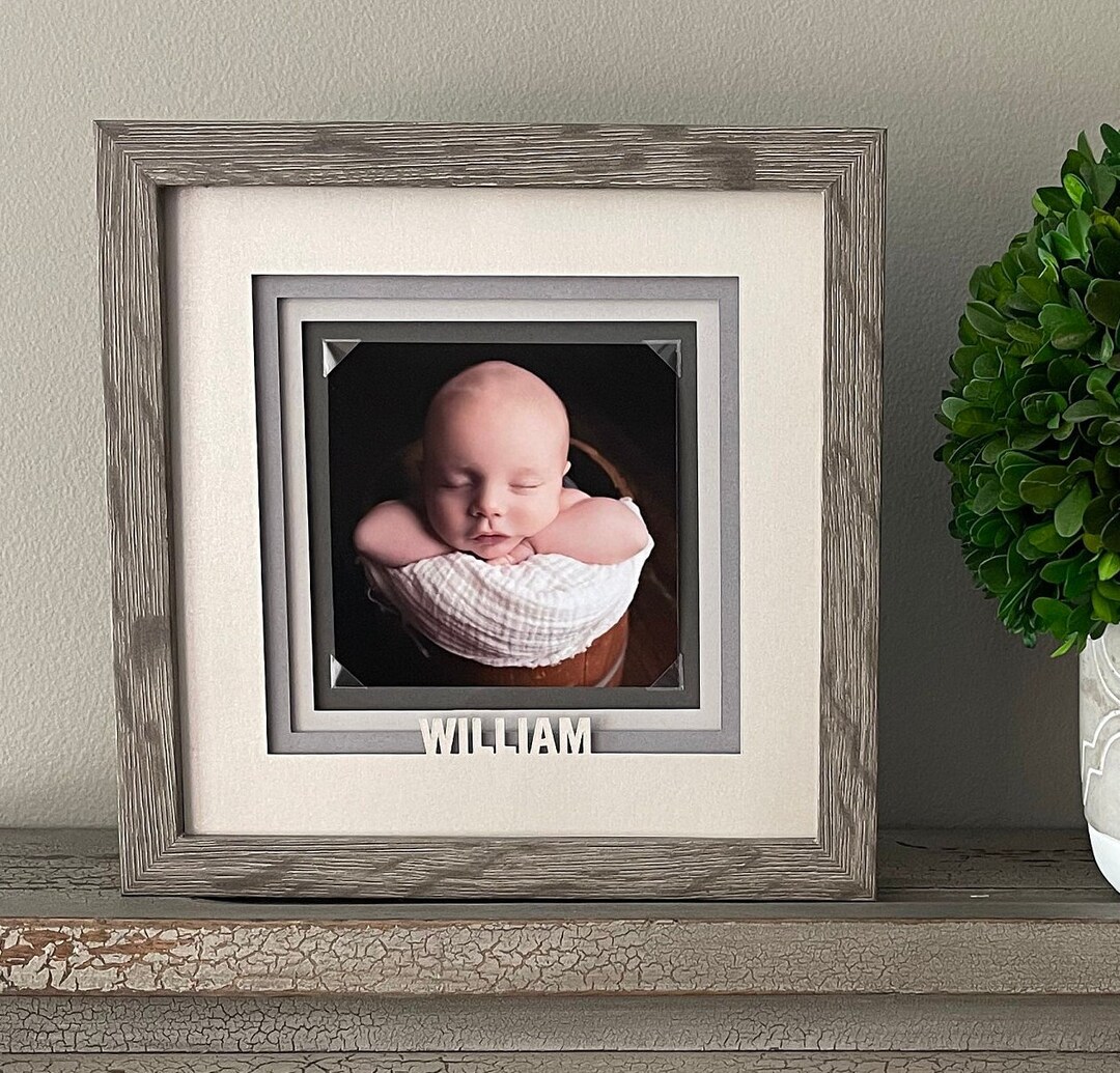 Picture Frame With Name, Personalized Baby Picture Frame, Baby