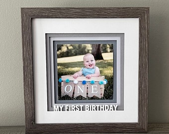 First Birthday Picture Frame, Personalized First Birthday Frame, Baby First Birthday Frame, First Birthday Gift