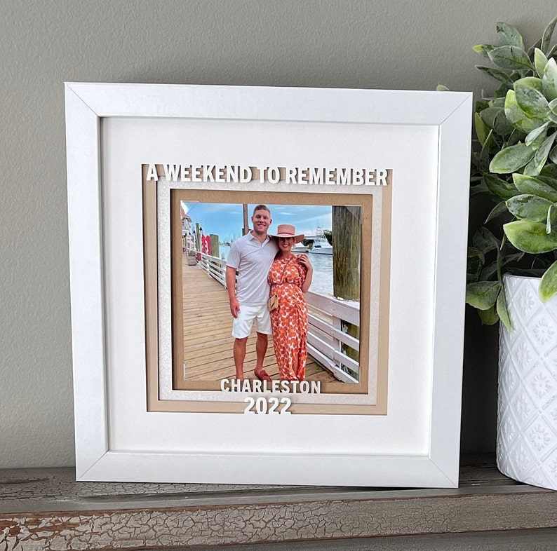 Vacation Frame, Vacation Memories, Travel Photo Frame, Travel Picture Frame, Vacation Photo Frame, Gift Frame G