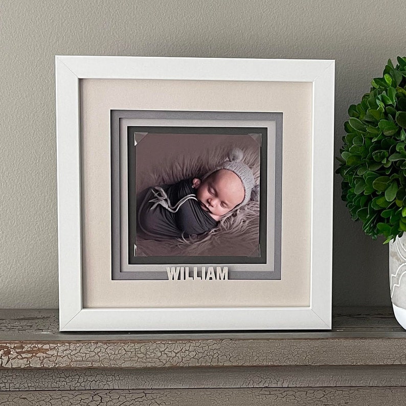 Picture Frame With Name Personalized Baby Picture Frame Baby Etsy