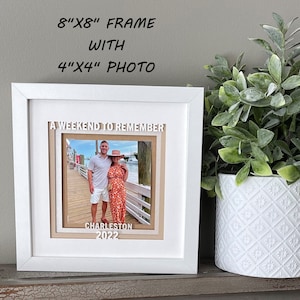 Vacation Frame, Vacation Memories, Travel Photo Frame, Travel Picture Frame, Vacation Photo Frame, Gift Frame image 2