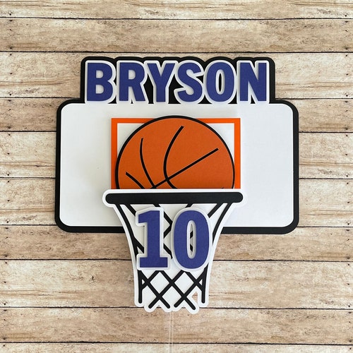 Basketball Cake Topper Etsy