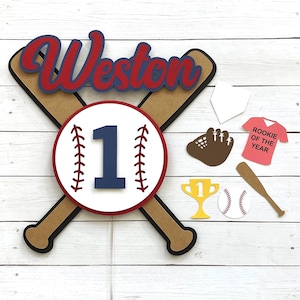 Baseball Cake Topper, Personalized Baseball Cake Topper, Baseball Birthday Cake Topper, Baseball Party Decorations,