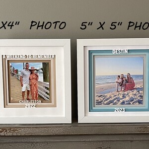Vacation Frame, Vacation Memories, Travel Photo Frame, Travel Picture Frame, Vacation Photo Frame, Gift Frame image 4