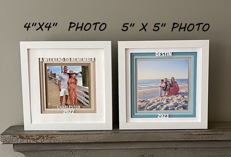 Vacation Frame, Vacation Memories, Travel Photo Frame, Travel Picture Frame, Vacation Photo Frame, Gift Frame image 4