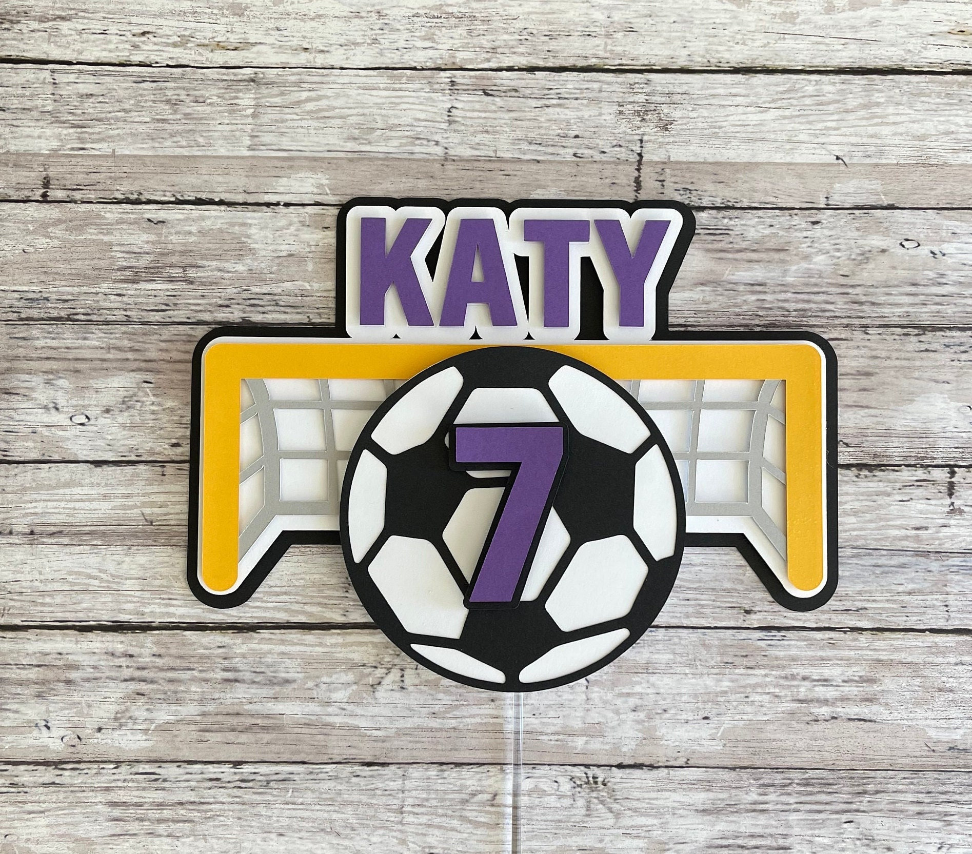 Soccer Birthday Cake Topper Soccer Cake Topper Soccer - Etsy