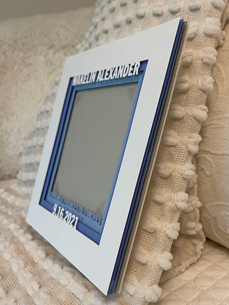 Picture Frame With Name Personalized Baby Picture Frame Baby Etsy