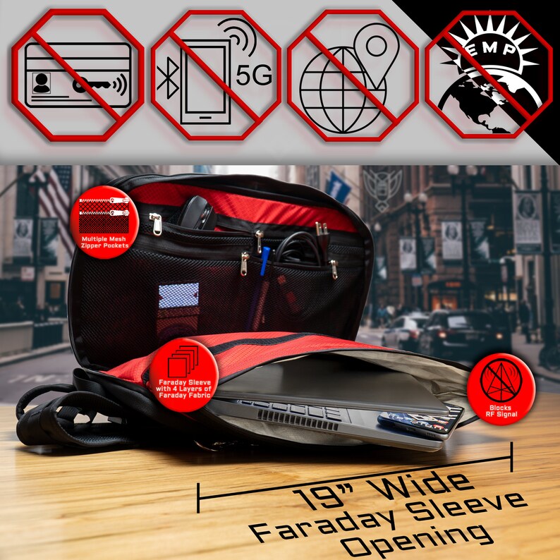 Xtreme Sight Line Faraday Bag For Phones - Signal Blocking Pouch, Ballistic Nylon, Blocks WiFi, GPS, 5G - View #4