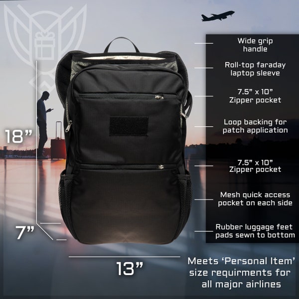 Xtreme Sight Line ~ Xecutive Transport Faraday Backpack for Laptops, Tablets/Mid-Size Electronics ~ Data Security/Hacking Defense ~ Stone