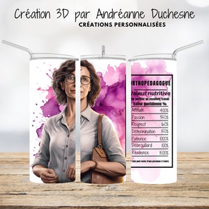 Nutrition Facts of Orthopedagogue 20 oz Skinny Tumbler, PNG tumblers