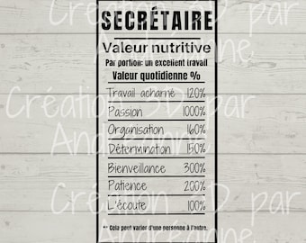 Sublimation, valeur nutritive pour secrétaire, PNG