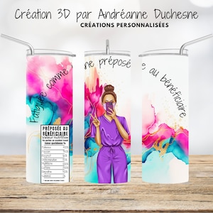Nutrition Facts of a Female PAB 20 oz Skinny Tumbler, A PAB Life Sublimation Design Template, PNG Tumblers