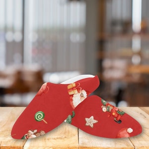 Christmas slippers for men on sale