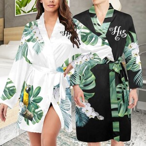 Matching silk robes for couples sale