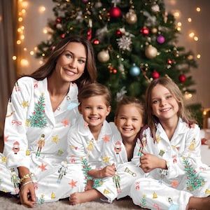 Christmas Outfit Mommy & Me Pink Christmas Matching Loungewear Family Matching Nutcracker Ballet Christmas Morning Outfits Mama Mini