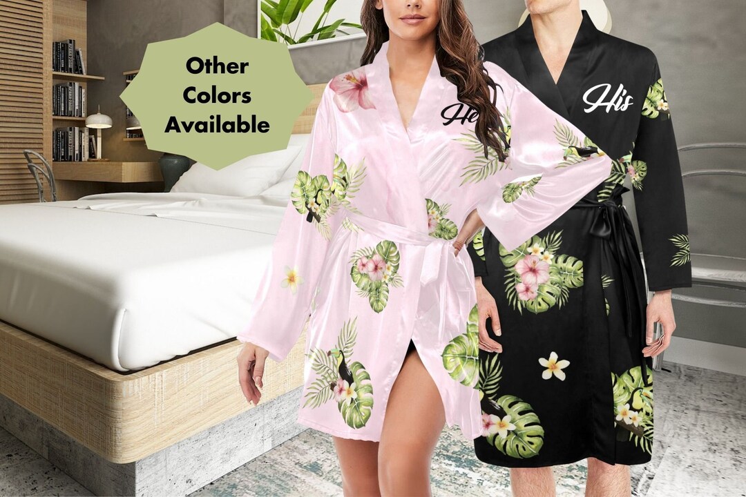 Luxurious Bathrobes His and Her Matching Robe for Couples Etsy