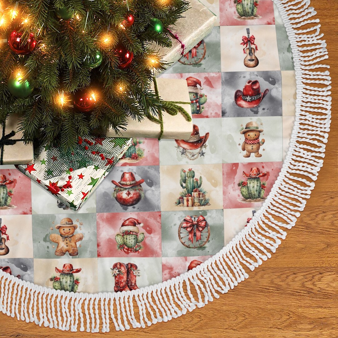 Western Christmas Tree Skirt 