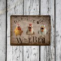 Funny Chicken Coop Sign Tin Metal Sign Funny Gift for Farmer Rustic Metal Barn Sign Farmhouse Wall Decor Housewarming Henhouse Chicken Gift product logo