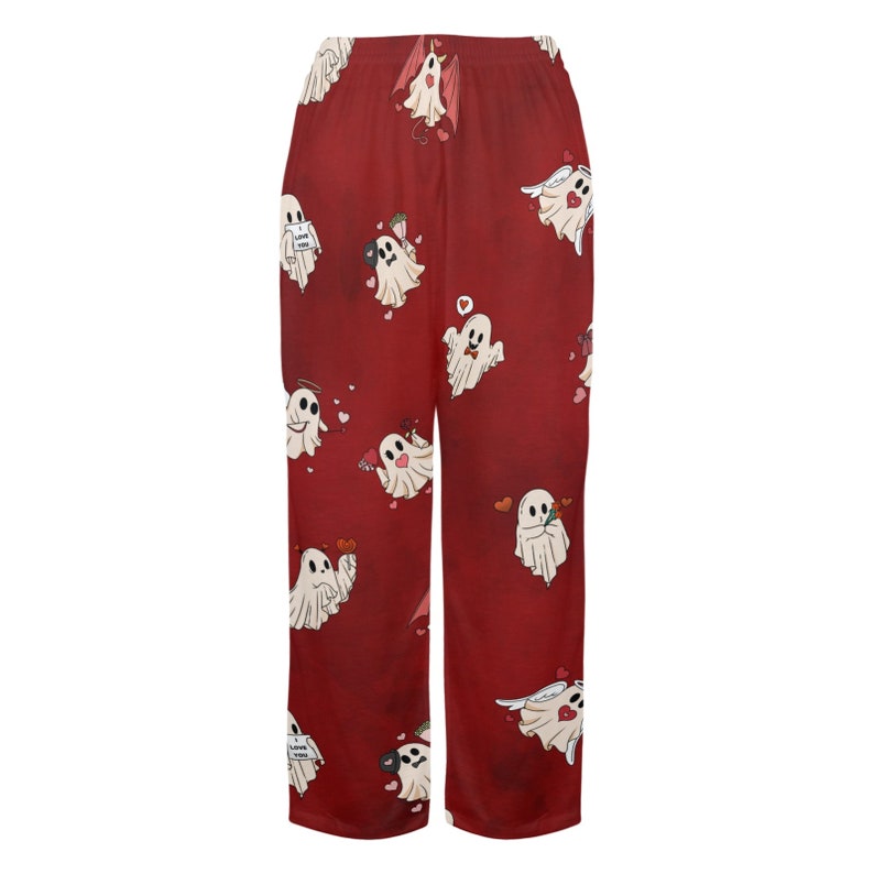 Valentine's Day Ghost Pajama Pants His and Hers Matching Pjs Mr Mrs