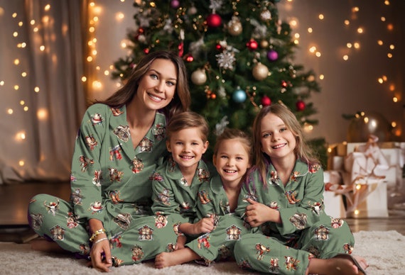 Christmas Outfit Mommy Me Western Holiday Matching Loungewear Family Matching Country Christmas Morning Outfits Mama Mini Cowboy Christmas Etsy