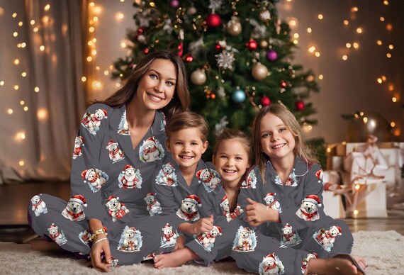 Polar Bears Christmas Morning Matching Family Loungewear Gift for Christmas Eve Holiday Party Christmas Photoshoot Outfit Mommy and Me Etsy