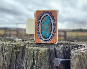 SmallTurquoise Concho Hair Clip