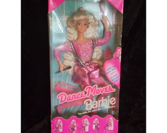 Vintage 1994 Dance Moves Barbie Doll Mattel 13083 Pink Sparkle Outfit NIB