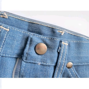 Vtg 60s Deadstock Wrangler Blue Bell Denim Pedal Pushers Jeans NOS SZ 9 / 10 VLV image 8