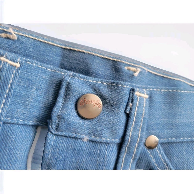 Vtg 60s Deadstock Wrangler Blue Bell Denim Pedal Pushers Jeans NOS SZ 9 / 10 VLV image 8