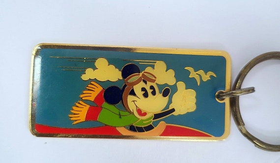 Vintage Metal Disney Keychain Lot of 3 Goofy Pilo… - image 2