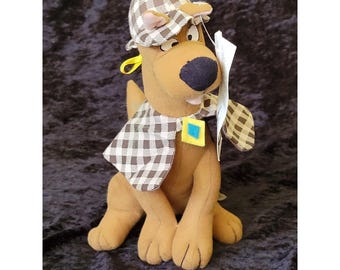 Vtg 1997 Scooby-Doo Detective Plush Play-By-Play Cartoon Network 9"