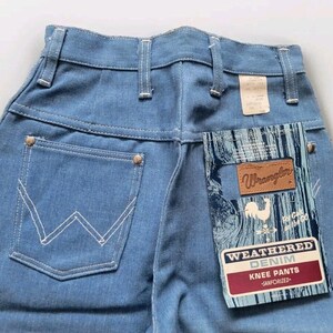 Vtg 60s Deadstock Wrangler Blue Bell Denim Pedal Pushers Jeans NOS SZ 9 / 10 VLV image 3
