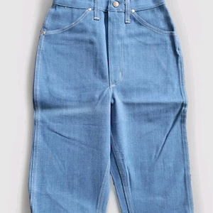 Vtg 60s Deadstock Wrangler Blue Bell Denim Pedal Pushers Jeans NOS SZ 9 / 10 VLV image 5