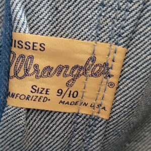 Vtg 60s Deadstock Wrangler Blue Bell Denim Pedal Pushers Jeans NOS SZ 9 / 10 VLV image 9